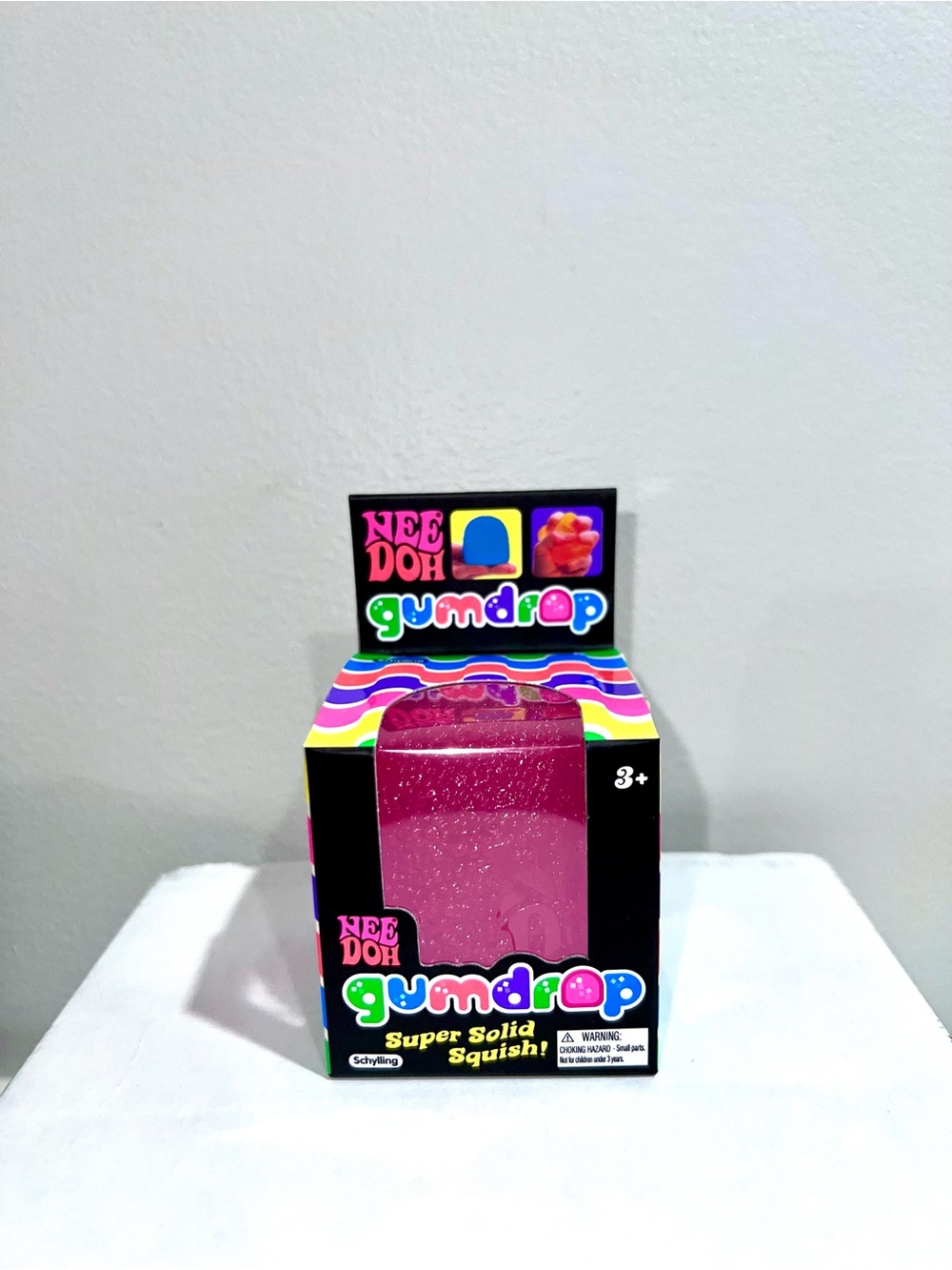 Needoh Gumdrop Super Solid Squish! Pink